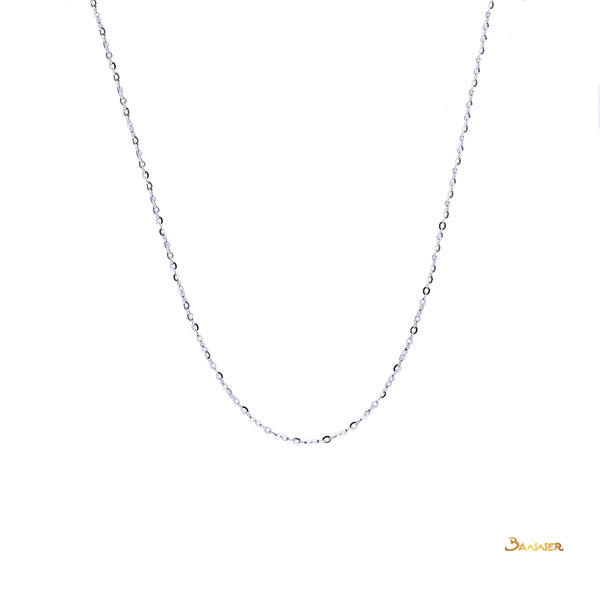 18k White Gold Necklace ( 18 inches, adjustable at 16 inch)