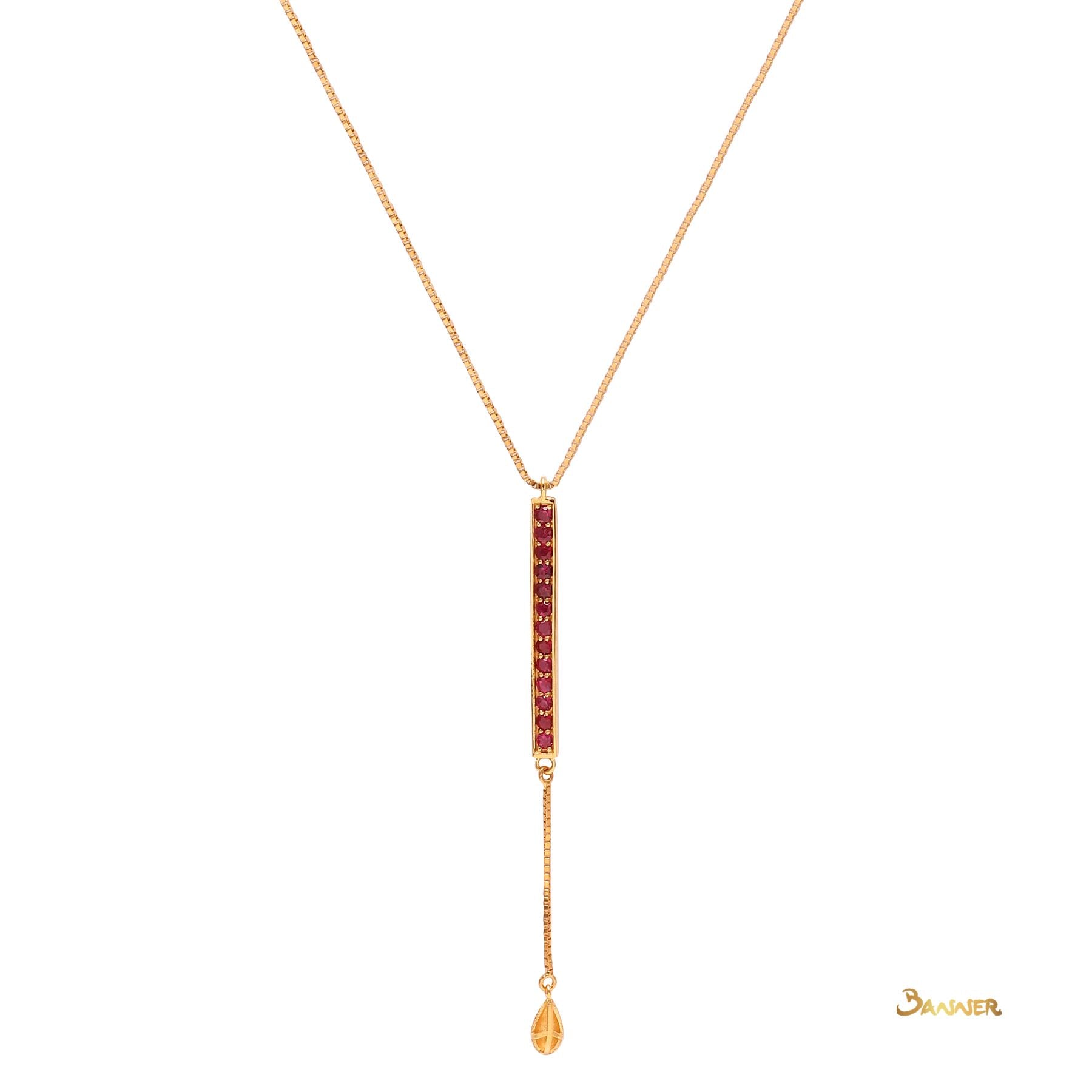 Ruby Tennis Necklace