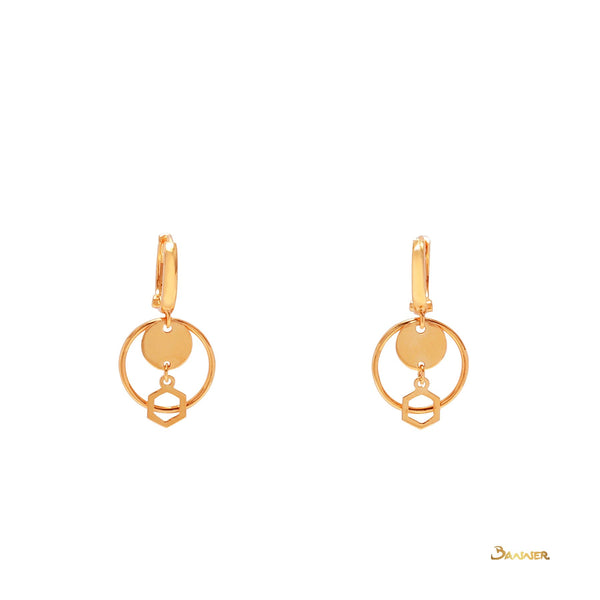 18k Yellow Gold Dangling Earrings