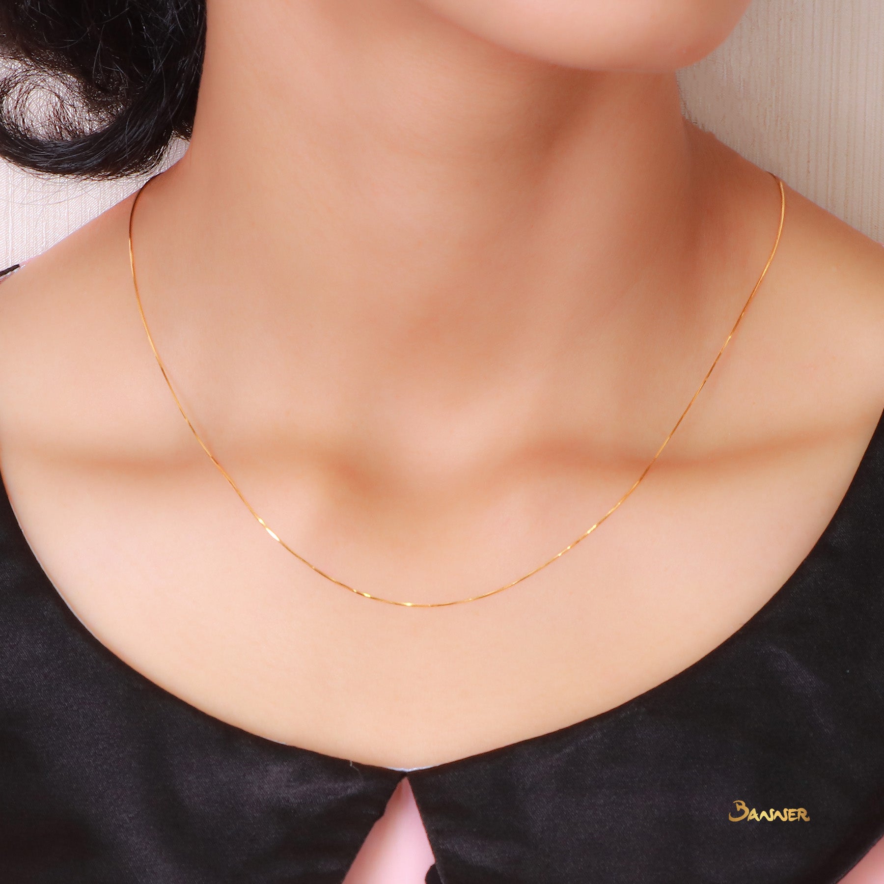 18k Yellow Gold Necklace ( 16" - 18" )