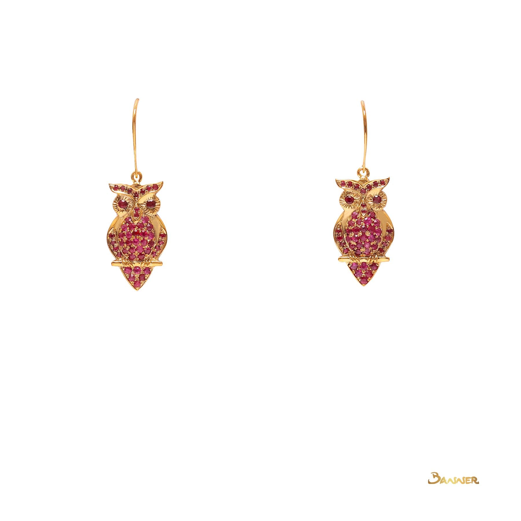 Ruby Zee-Kwat Dangling Earrings