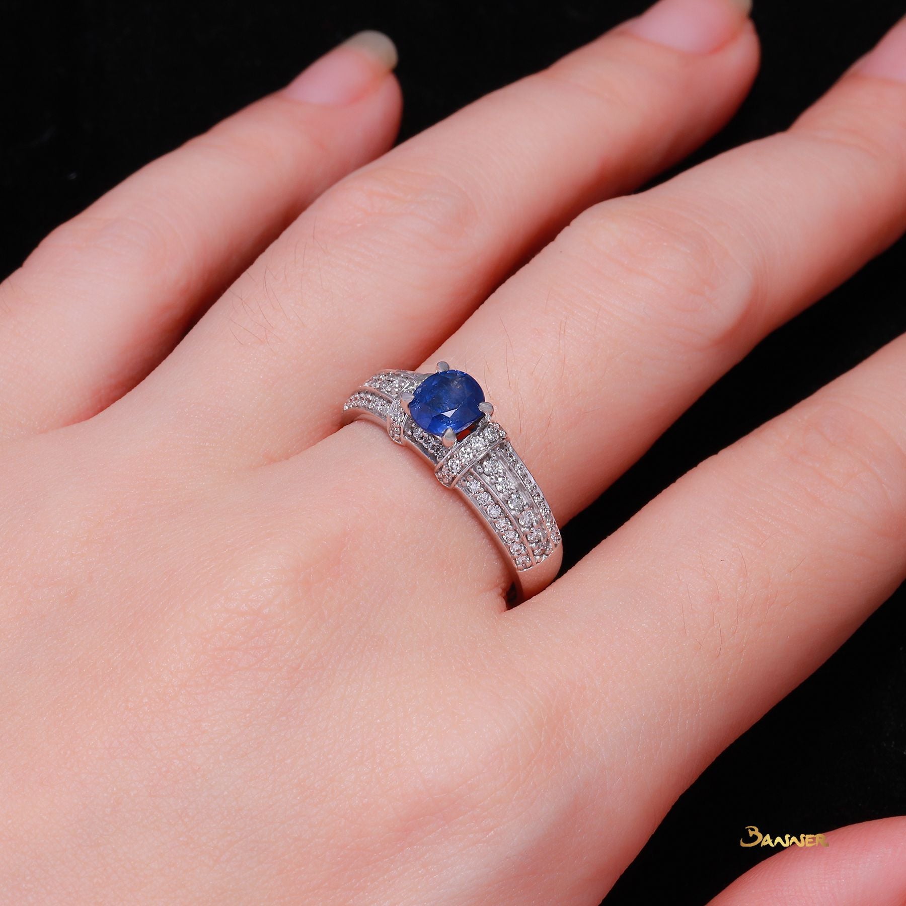 Sapphire and Diamond Ring