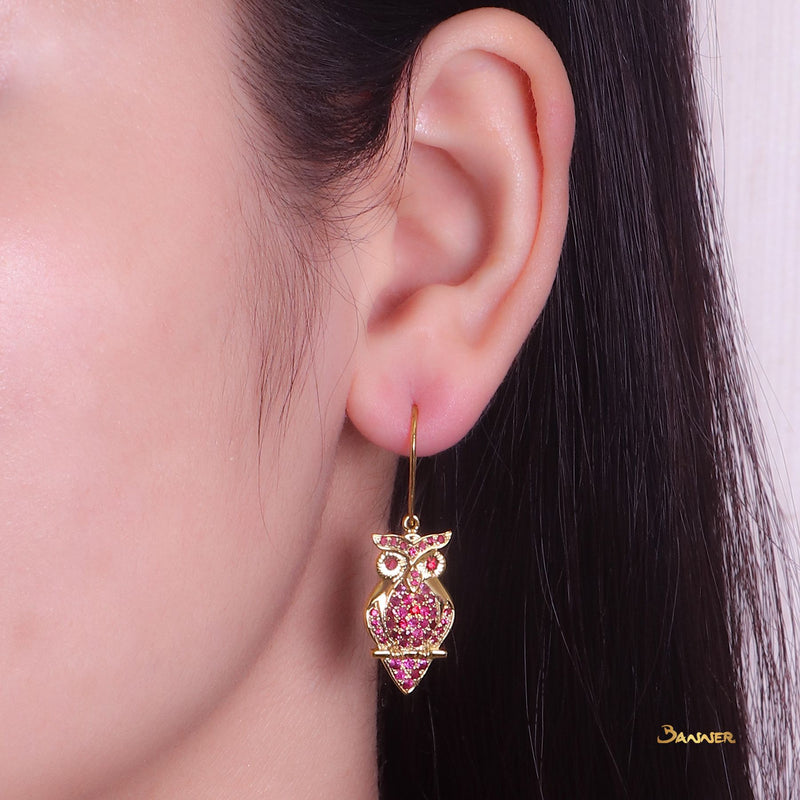 Ruby Zee-Kwat Dangling Earrings