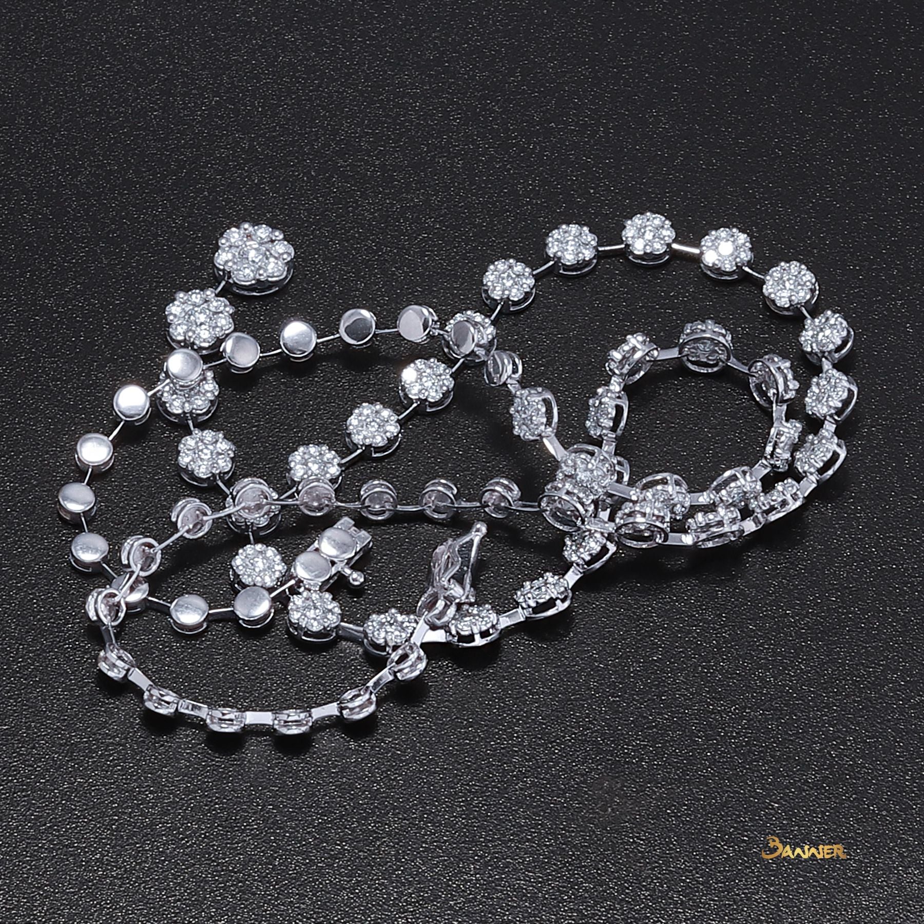 Diamond Floral Necklace