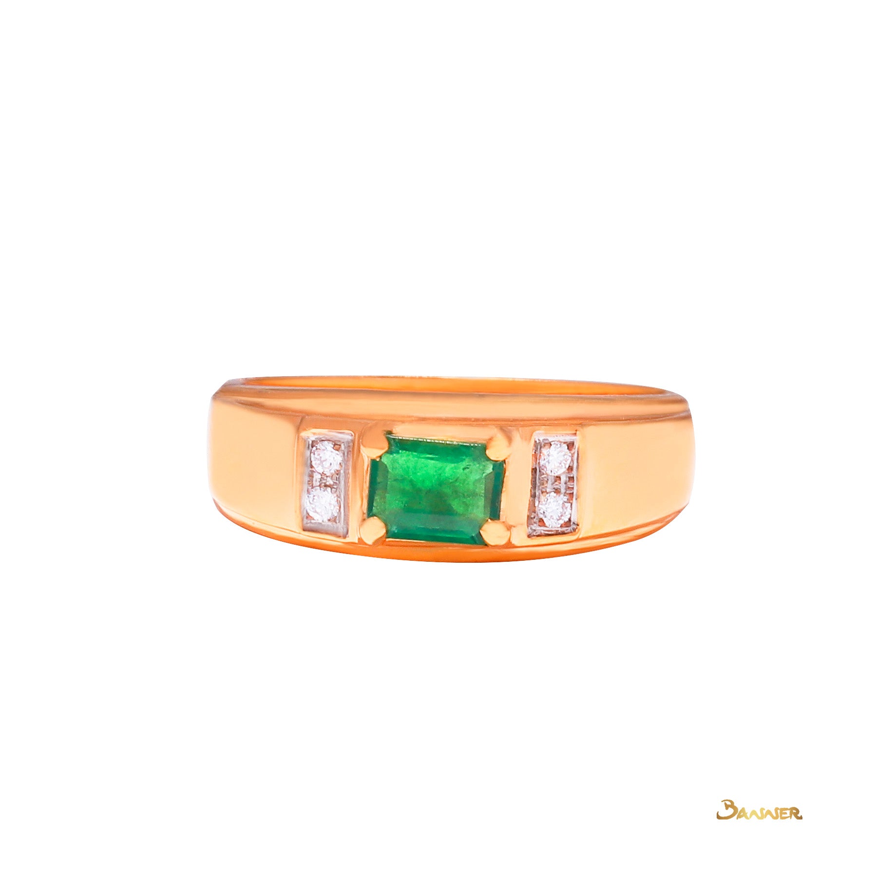 Emerald and Diamond  Ring