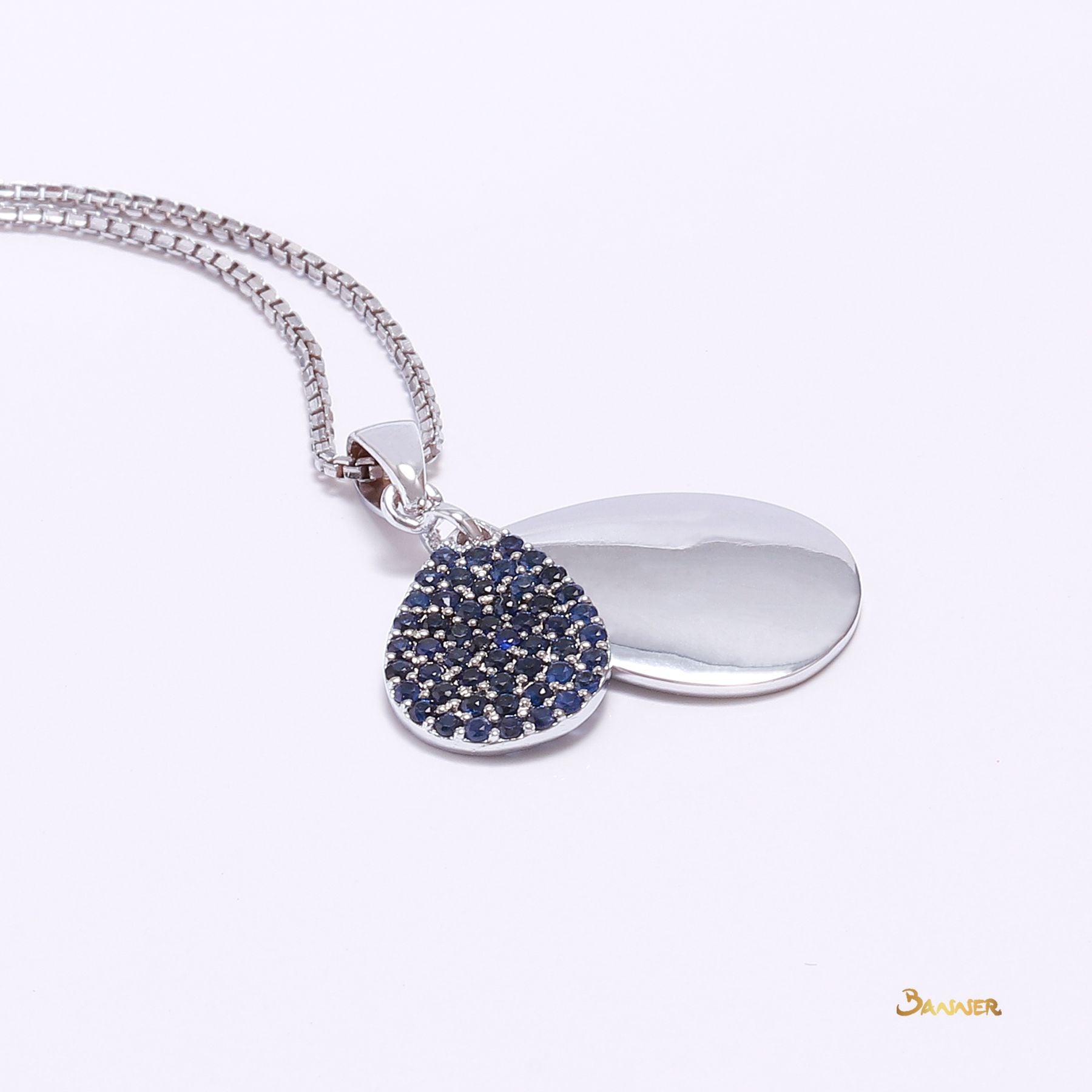 Sapphire Rain-drop Pendant