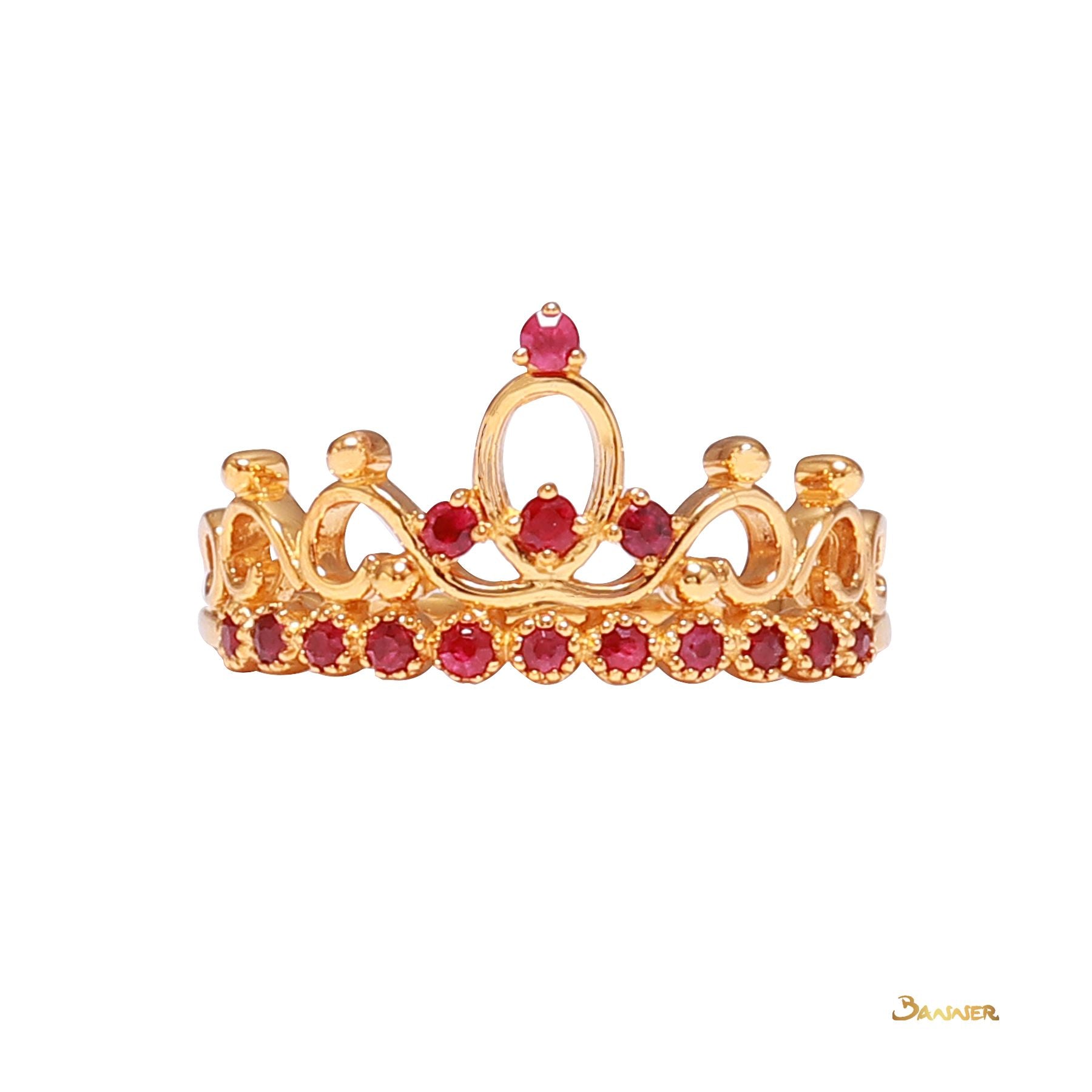 Ruby Crown Ring