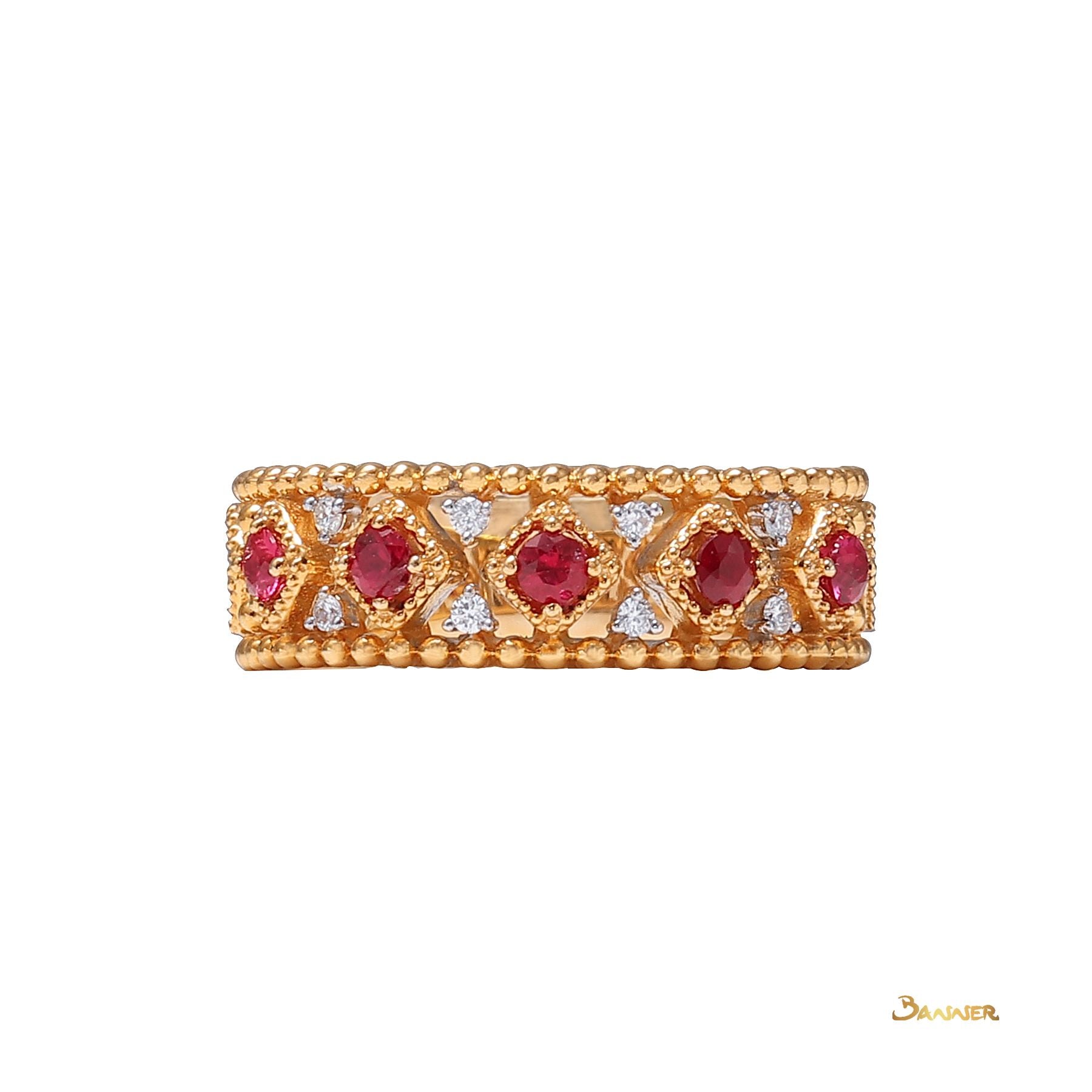 Ruby and Diamond Vintage Ring