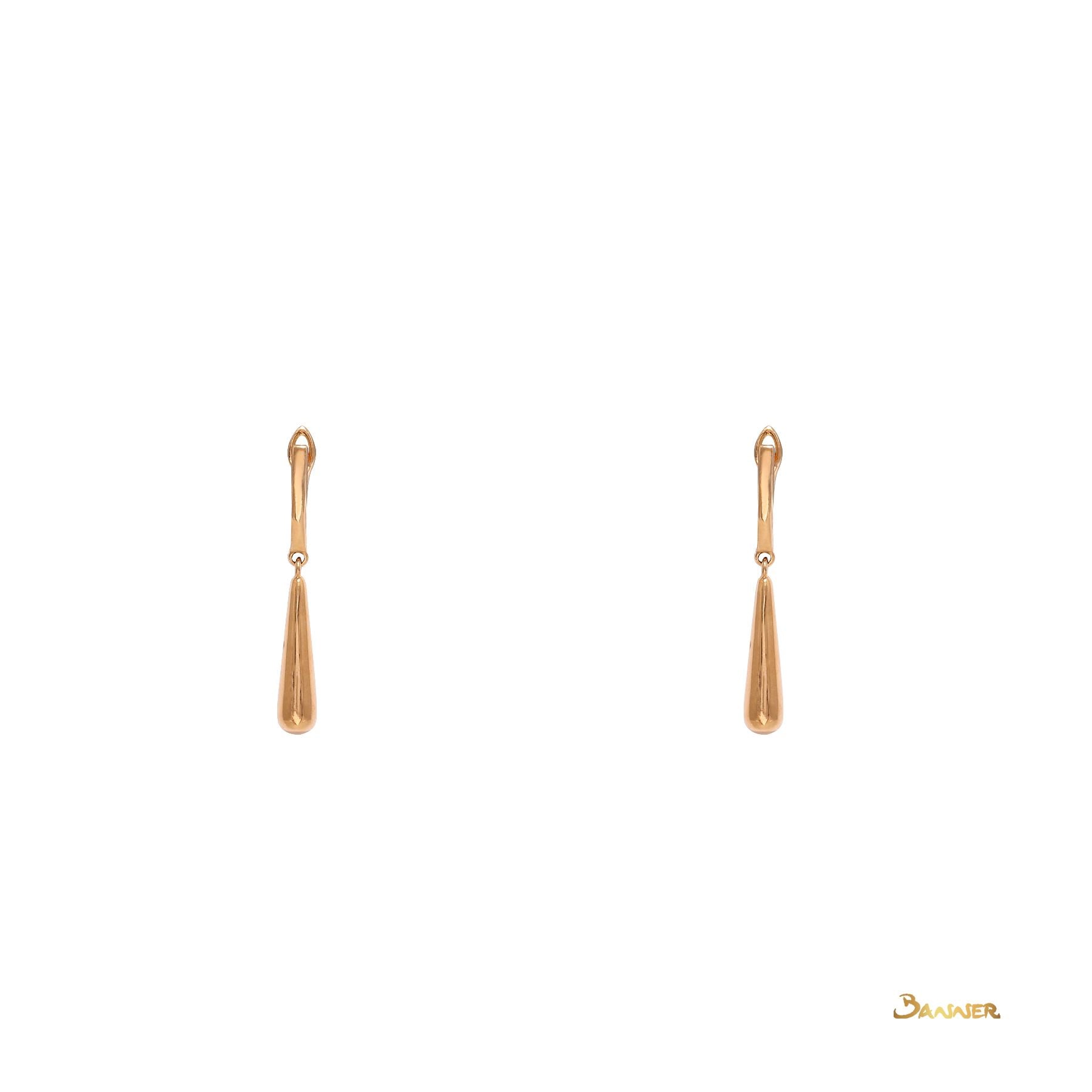 18k Yellow Gold Moe-Zet Dangling Earrings