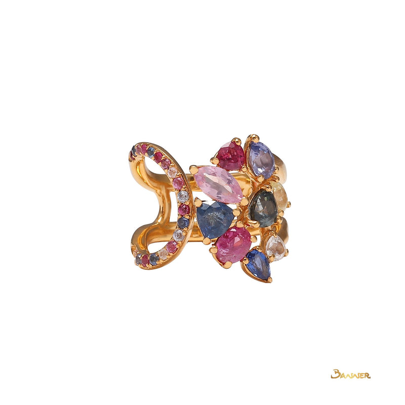 Multi-Color Sapphire Ring