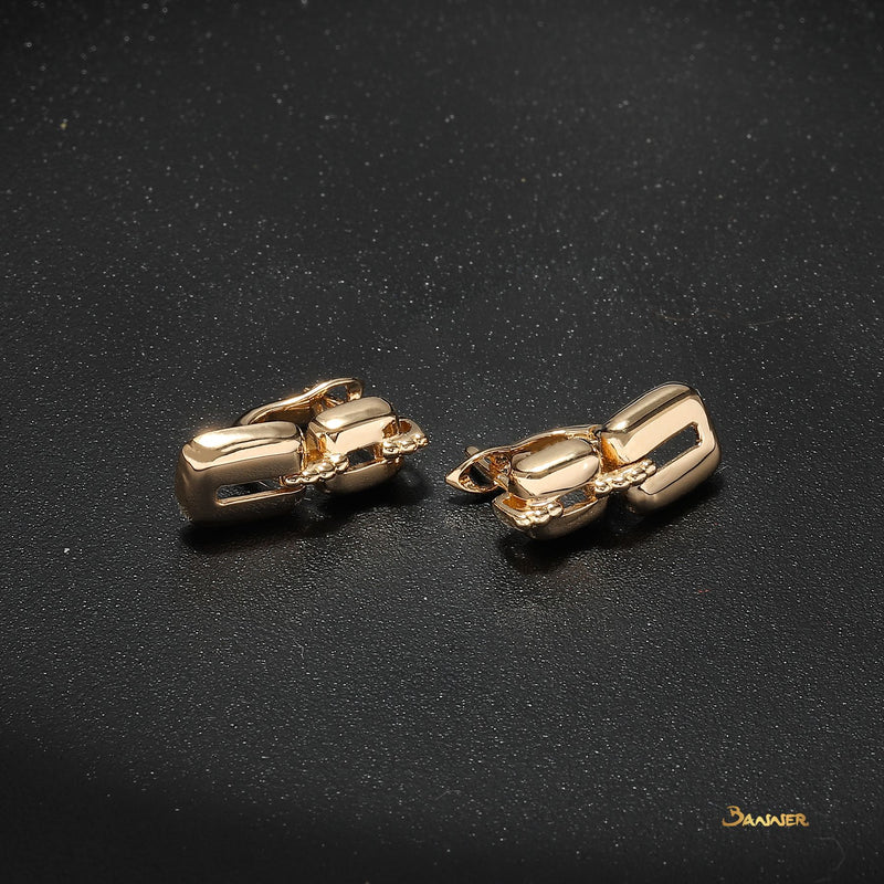 18k Yellow Gold Lay-Daunt 2-Step Earrings